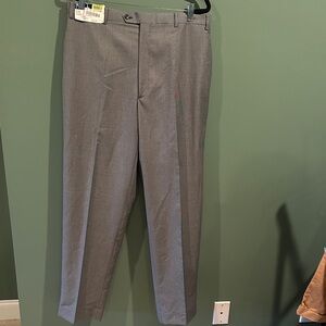 Ralph Lauren Men's Gray Houndstooth Dress Pants 36x32